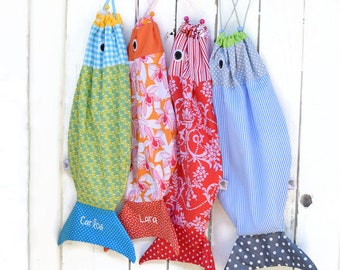 Fish bag, fish drawstring bag, kids bag fish, personalised drawstring bag, kindergarten bag, swimming bag, daycare bag, children library bag