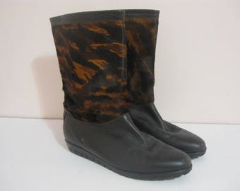 pony hair cowboy boots