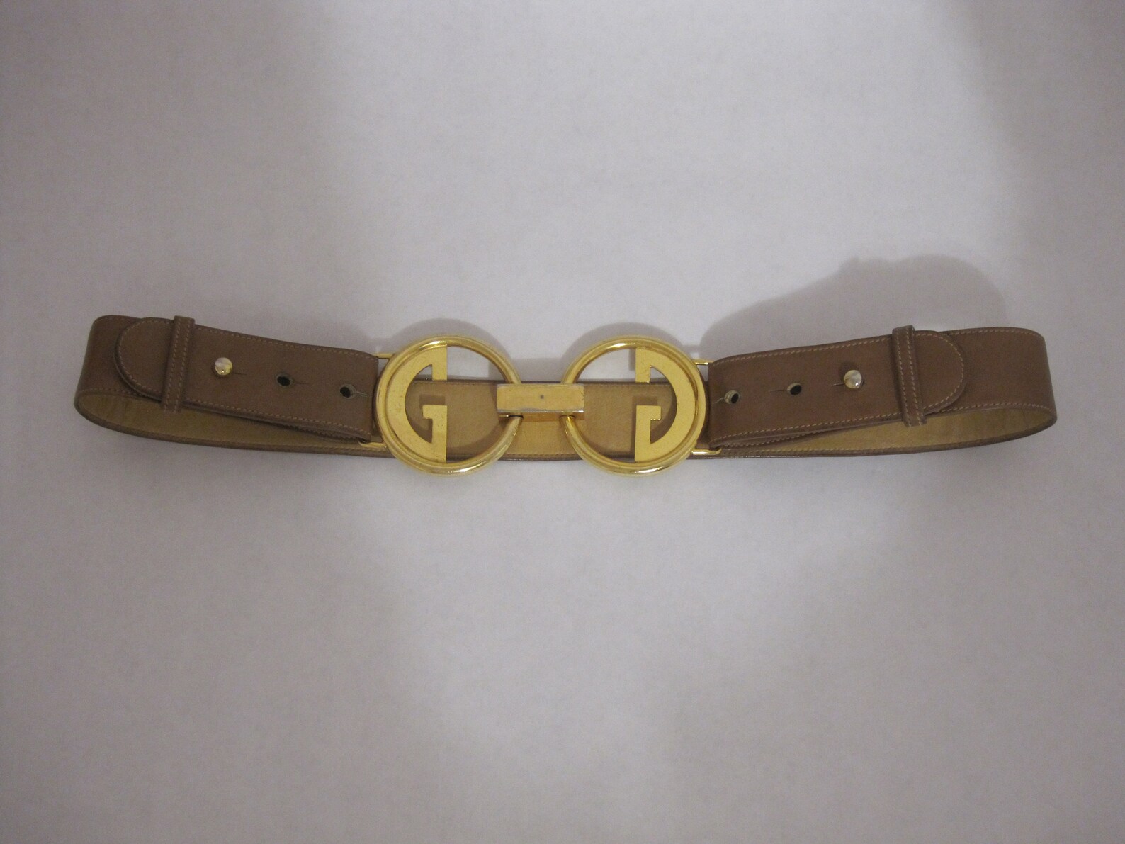 Gucci Belt Medium / 1970s Vintage Brown Leather Double G Waist - Etsy ...