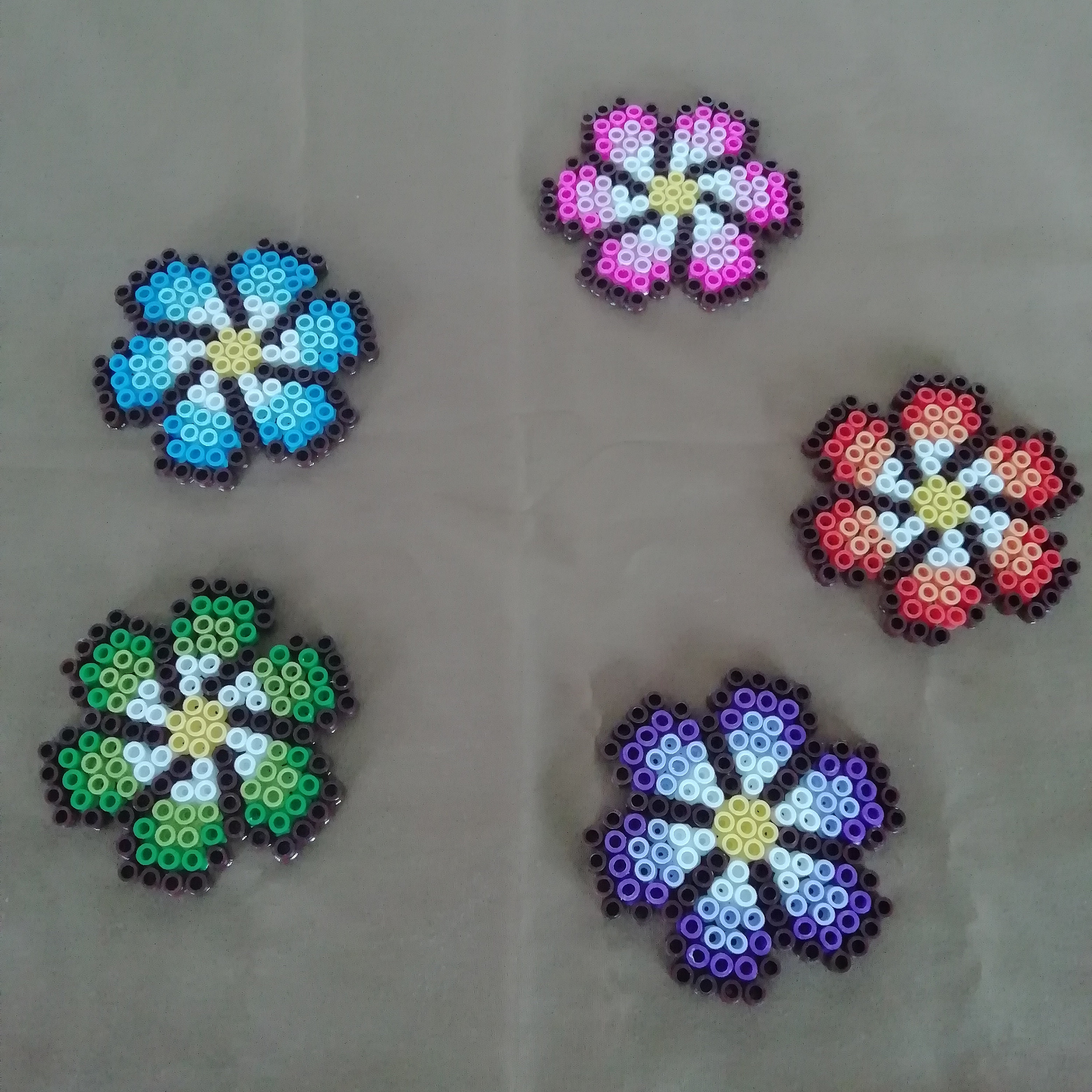 Perler bead coasters Etsy