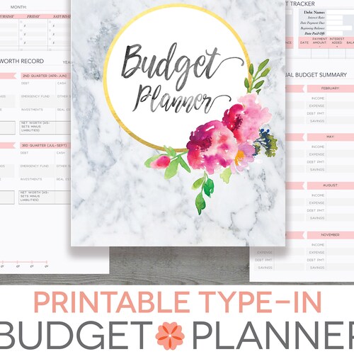 Financial Planner Printable A5 Planner Inserts Budget | Etsy