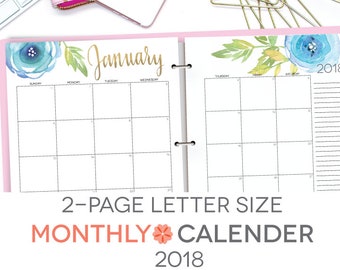 Printable calendar | Etsy