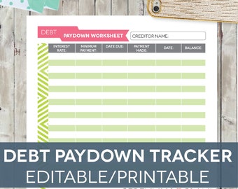 budget planner printable monthly household budget form etsy