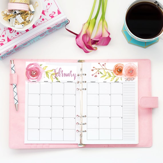 2019 calendar a5 printable