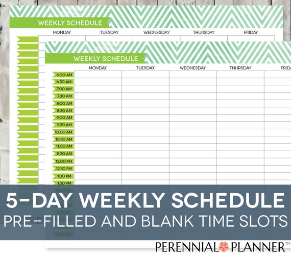 Weekly Calendar Template With Time Slots from i.etsystatic.com