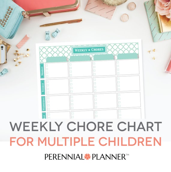 Multiple Child Chore Chart Printable