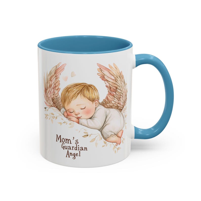 Mom's Guardian Angel Mug | Accent Coffee Mug image 14