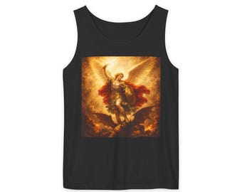 Archangel Michael artwork Tank Top | Sacred Angel Painting, Renaissance-style