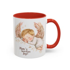 Mom's Guardian Angel Mug | Accent Coffee Mug image 13