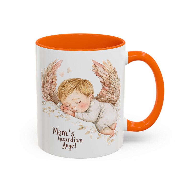 Mom's Guardian Angel Mug | Accent Coffee Mug image 15