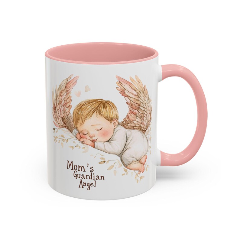 Mom's Guardian Angel Mug | Accent Coffee Mug image 12
