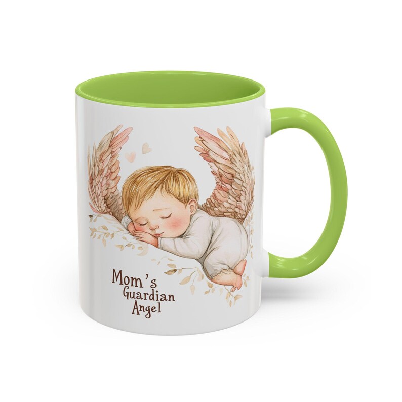 Mom's Guardian Angel Mug | Accent Coffee Mug image 17