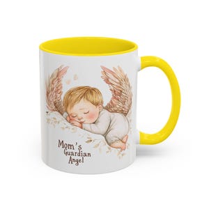 Mom's Guardian Angel Mug | Accent Coffee Mug image 16