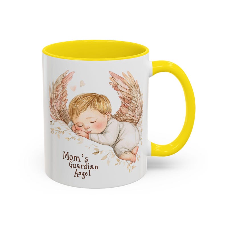 Mom's Guardian Angel Mug | Accent Coffee Mug image 16