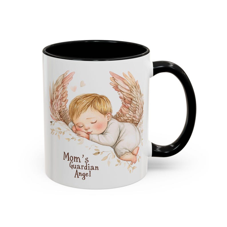Mom's Guardian Angel Mug | Accent Coffee Mug image 10