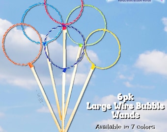 6pk Large Wire Bubble Wands