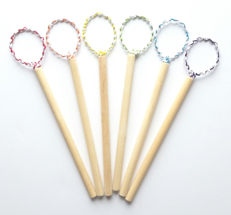 6 Miniature Wire Bubble Wands Party Favors Wedding Bubbles Etsy