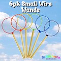 6 pk. Small Wire Bubble Wands