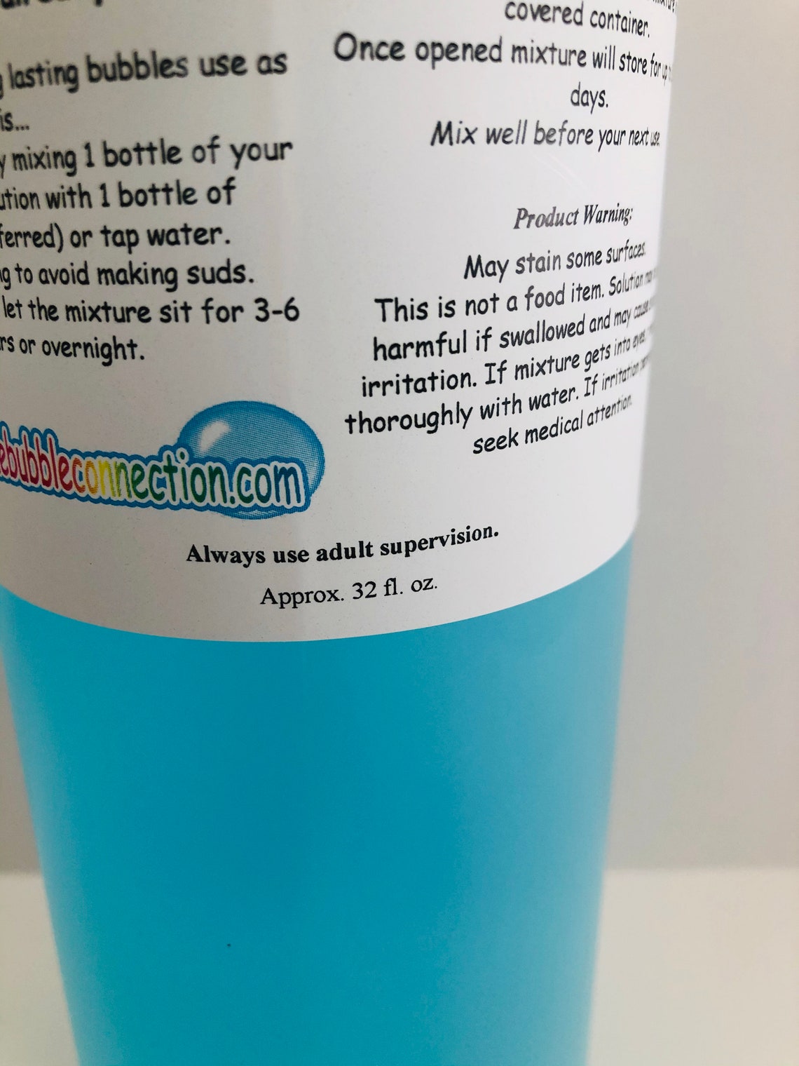 32 Oz. Bottle of Big Bubble Solution Bubble Juice Bubble Etsy