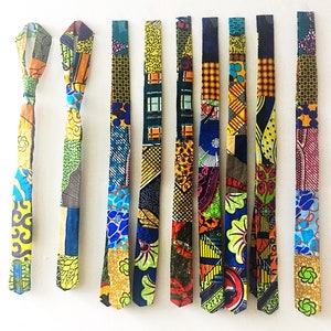 Neck tie gift ifor men Pattern ties African print necktie slim tie 6 cm wide unique cutomnade gifts for him image 2