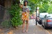 Orange Carla Dress, African print clothing, orange tunic 