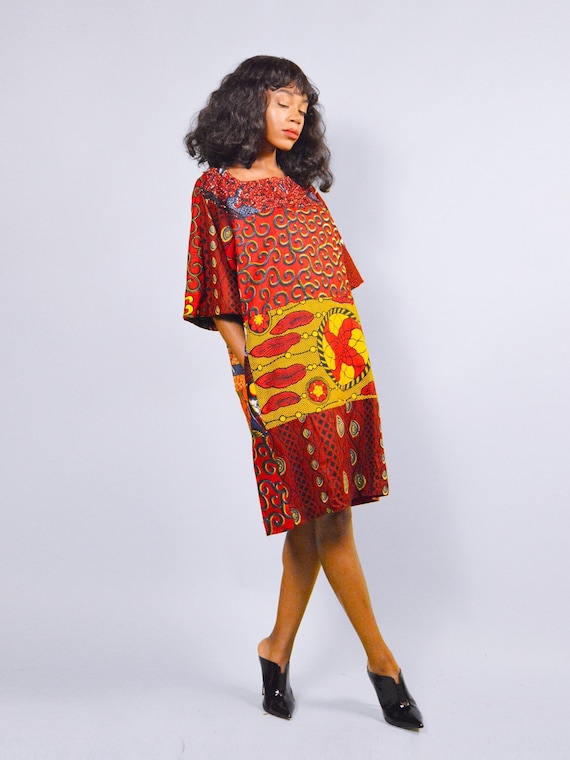 African print tunic dress sale