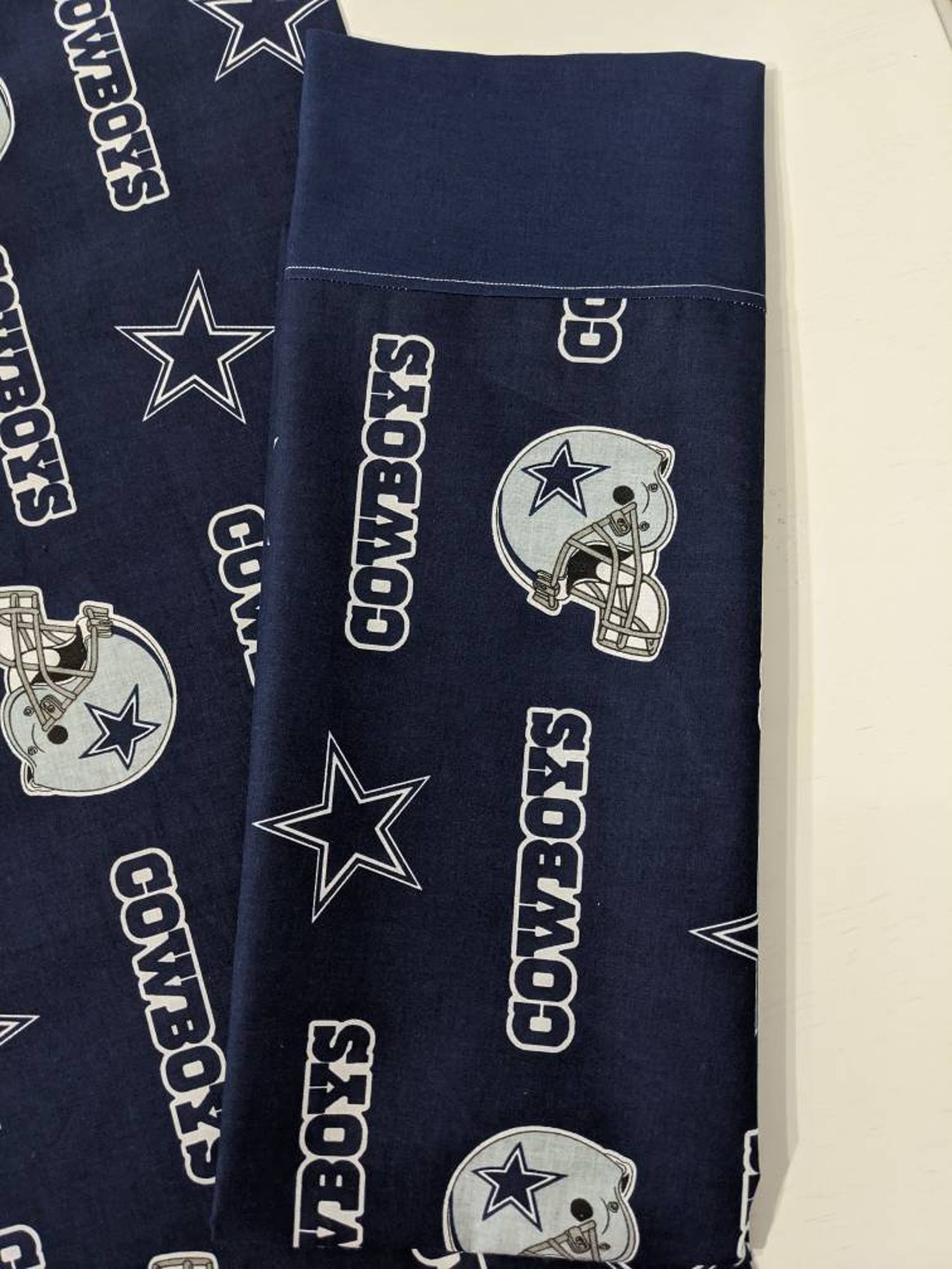 NFL Pillowcase. Choose From Cowboys Giants or Steelers. Price Etsy