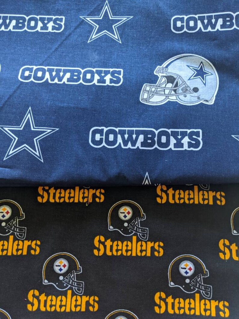 NFL Pillowcase. Choose From Cowboys Giants or Steelers. Price Etsy