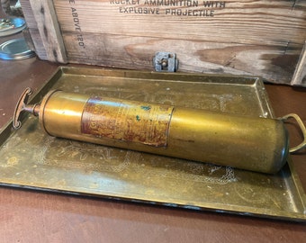 Brass fire extinguisher general hand pump 1 1/2 quarts
