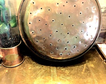 Copper kitchen wall decor/strainer