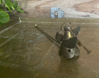 Brass angel candle snuffer