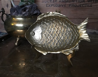 Brass fish dish tray