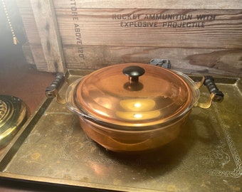 Coppercraft guild casserole serving dish