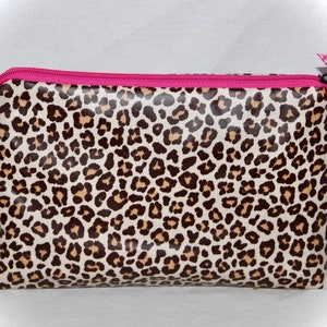 Kosmetiktasche Leo Print mit Namen