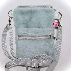 Handytasche zum Umhängen, Handytasche Teddystoff, Umhängetasche Teddy