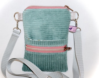 Handytasche zum Umhängen, Handytasche Cord, Cord-Tasche