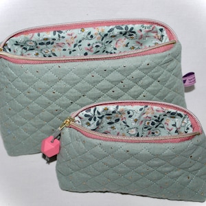 Muslin cosmetic bag, cosmetic bag, cosmetic pouch