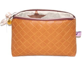 Cosmetic bag Cosmetic bag leather