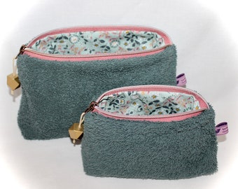 Cosmetic bag made of terry cloth, cosmetic bag, cosmetic bag, toiletry bag