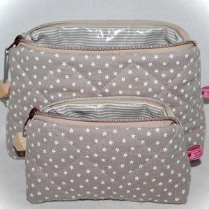 Muslin cosmetic bag, cosmetic bag, cosmetic pouch