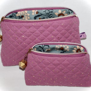 Muslin cosmetic bag, cosmetic bag, cosmetic pouch