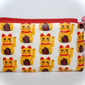 Kosmetiktasche mit Maneki Neko Lucky Cat