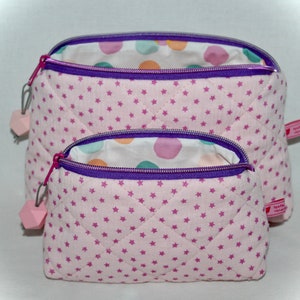 Cosmetic bag made of muslin, cosmetic bag, cosmetic bag