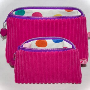 Trousse de toilette en velours côtelé, trousse de toilette, trousse de maquillage, trousse de toilette