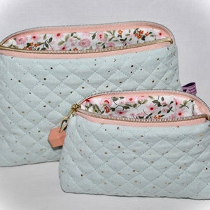 Muslin cosmetic bag, cosmetic bag, cosmetic pouch