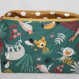 Toiletry bag for children, toiletry bag with name, toiletry bag with animals, toiletry bag children