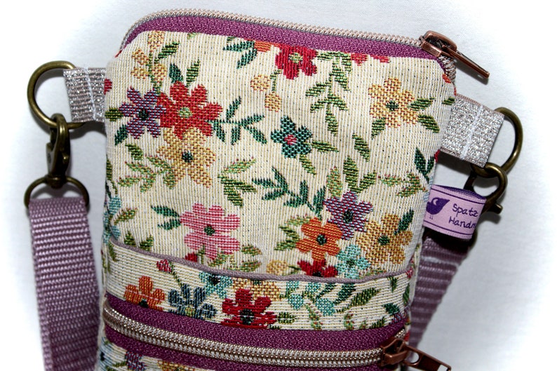 Handytasche zum Umhängen, Handytasche Jacquard Bild 5