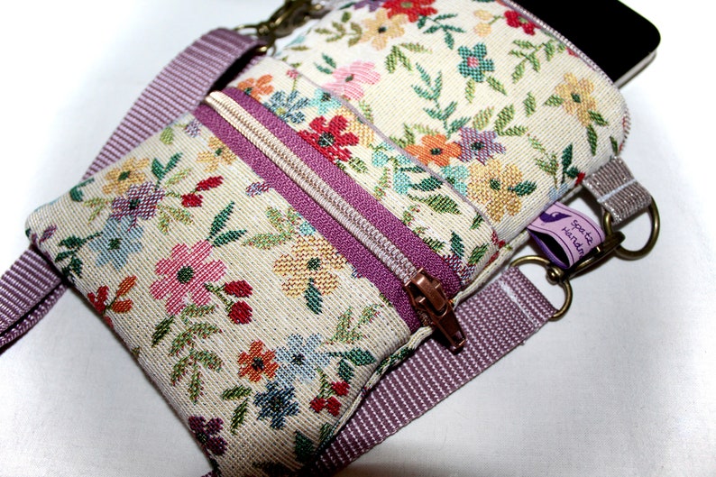 Handytasche zum Umhängen, Handytasche Jacquard Bild 6