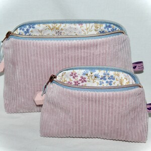 Kosmetiktasche aus Cord, Cord Tasche, Tasche aus Cord
