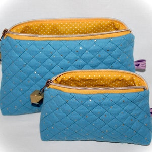 Muslin cosmetic bag, cosmetic bag, cosmetic pouch